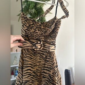S/W/F boutique zebra dress never worn